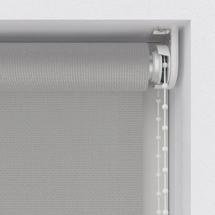 Rollo Screen - B x H: 210 x 190 cm, Silber - Detailaufnahme
