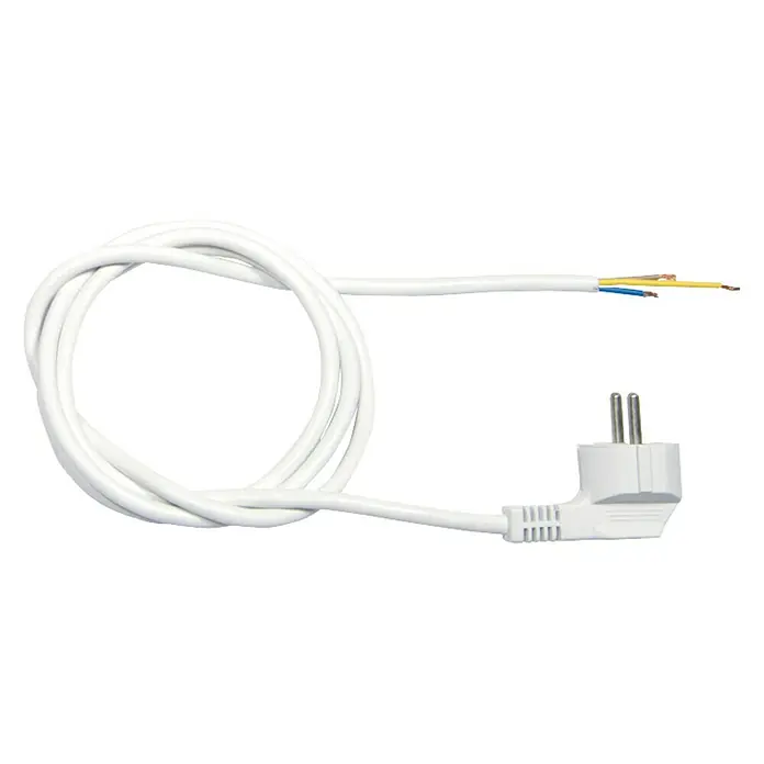 Voltomat Schuko-Leitung - Weiß, Kabellänge: 3 m, H05VV-F