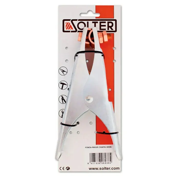 Solter Pinzas cocodrilo - 400 A, Metal