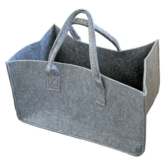 Lienbacher Torba od filca - 50 x 34 x 27 cm, Sive boje - Pogled sprijeda