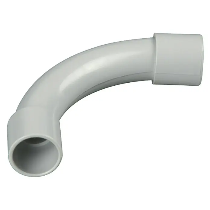 Luk 90° - EN 25, Plastika, 320 N, Svijetlosive boje