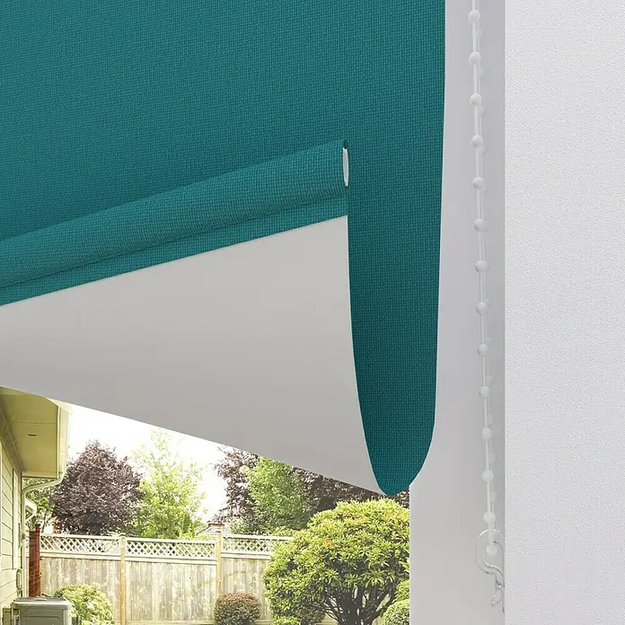 Verdunkelungsrollo - B x H: 210 x 190 cm, Türkis - Detailaufnahme