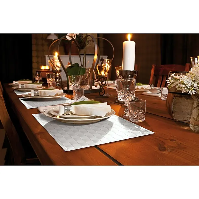 D-c-fix Placemat Savannah Wit - Wit, 30 x 43 cm
