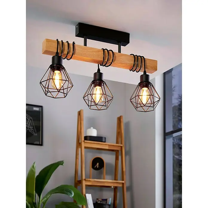 Eglo Townshend 5 Hanglamp - 180 W, l x b x h: 55 x 20 x 36 cm, Zwart, E27