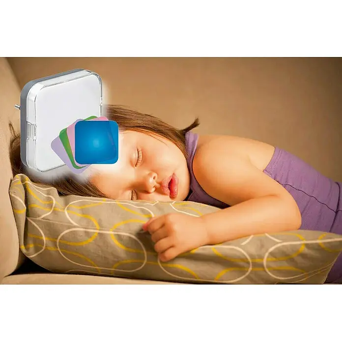 Legrand Luz de noche LED con sensor crepuscular - 0,4 W, Blanco, L x An x Al: 8,5 x 8,5 x 4,5 cm