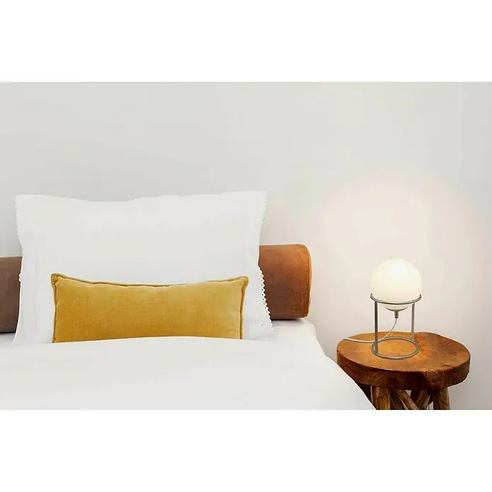 Eglo Lámpara de sobremesa Castellato 1 - 28 W, Ø x Al: 15 x 28 cm, Champán, Blanco, E14