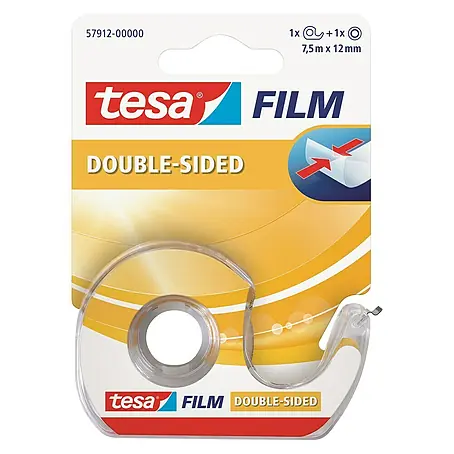 Tesa  Klebefilm mit Abroller doppelseitig