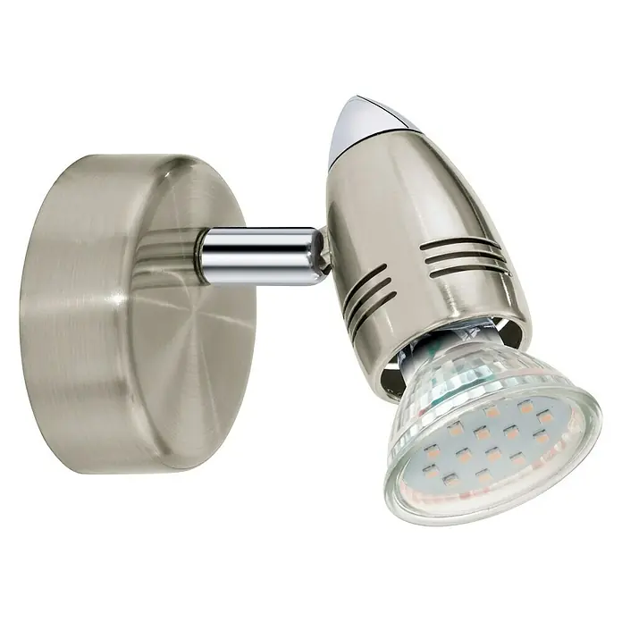 Eglo LED-Deckenstrahler MAGNUM-LED - 3 W, Nickel-matt/Chrom, 1 Stk. - Vorderansicht