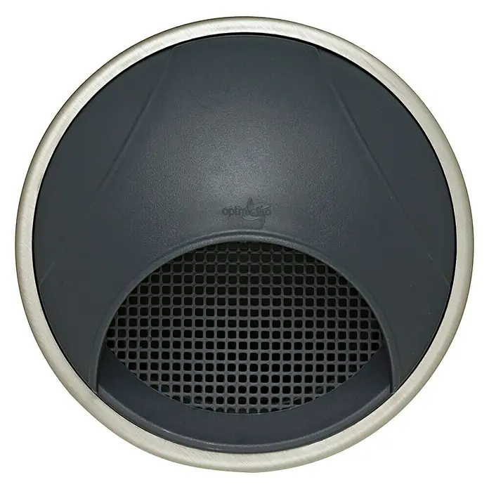 OptimAIRo Ablufthaube C-150 Gb - Durchmesser Anschlussstutzen: 150 mm, Abnehmbares Fliegennetz, Anthrazit/Bronze - Vorderansicht