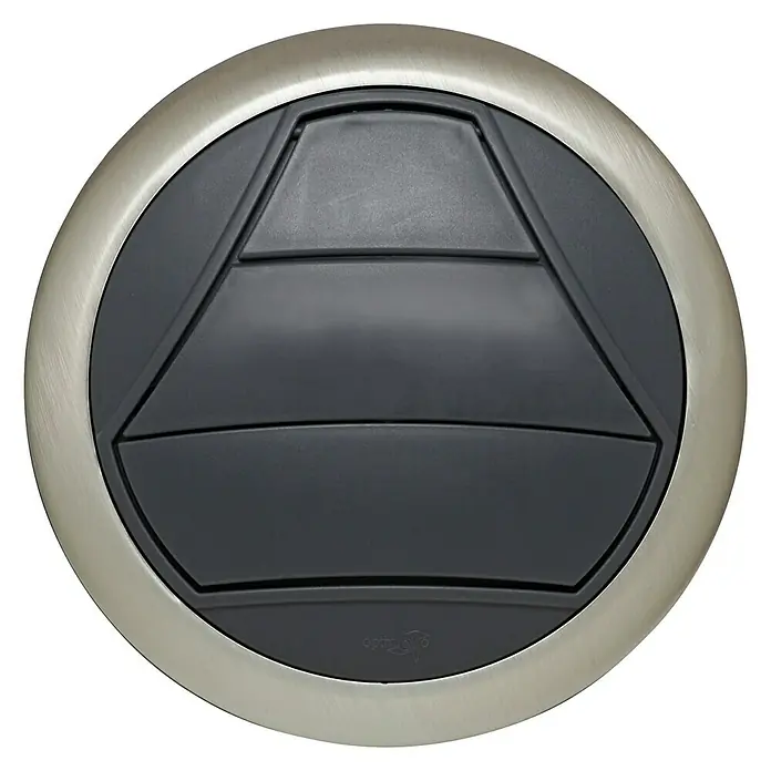 OptimAIRo Jalousieklappe C-150 F - Durchmesser Anschlussstutzen: 150 mm, Magnetische Rückstauklappe, Anthrazit/Bronze - Vorderansicht
