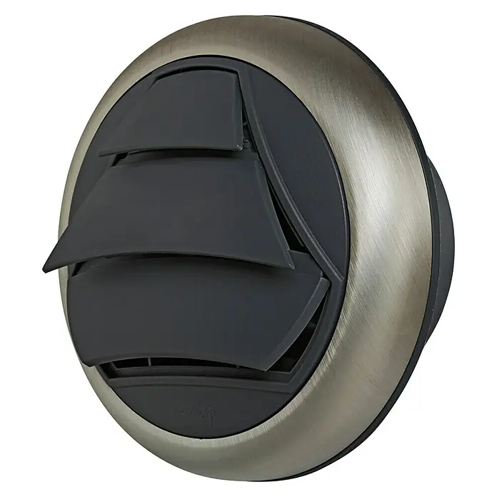 OptimAIRo Jalousieklappe C-150 F - Durchmesser Anschlussstutzen: 150 mm, Magnetische Rückstauklappe, Anthrazit/Bronze - Rechte Seitenansicht