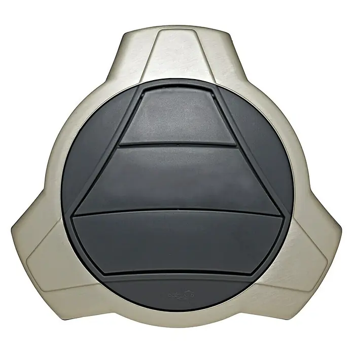 OptimAIRo Jalousieklappe T-150 F - Durchmesser Anschlussstutzen: 150 mm, Magnetische Rückstauklappe, Anthrazit/Bronze - Vorderansicht