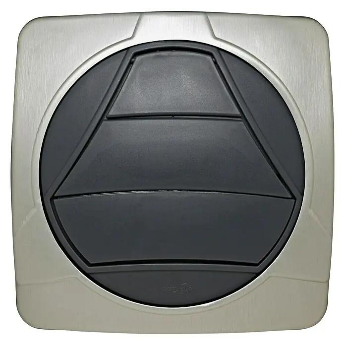 OptimAIRo Jalousieklappe R-100 F - Durchmesser Anschlussstutzen: 100 mm, Magnetische Rückstauklappe, Anthrazit/Bronze - Vorderansicht