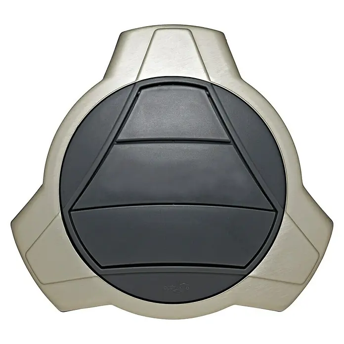 OptimAIRo Jalousieklappe T-100 F - Durchmesser Anschlussstutzen: 100 mm, Magnetische Rückstauklappe, Anthrazit/Bronze - Vorderansicht