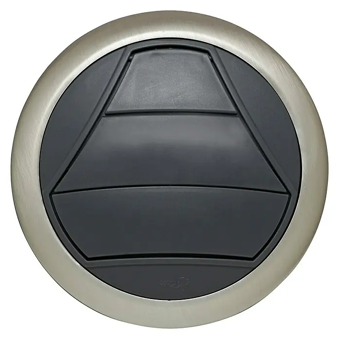 OptimAIRo Jalousieklappe C-100 F - Durchmesser Anschlussstutzen: 100 mm, Magnetische Rückstauklappe, Anthrazit/Bronze - Vorderansicht