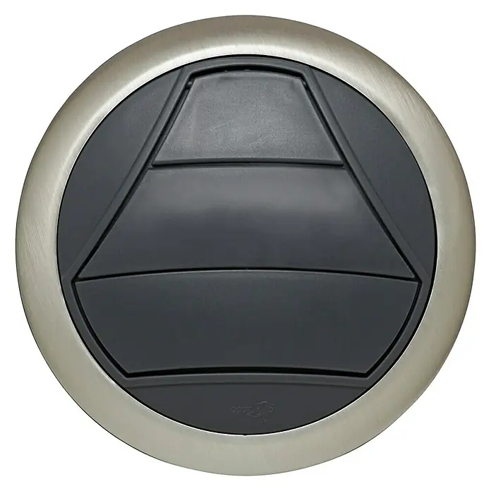 OptimAIRo Jalousieklappe C-125 F - Durchmesser Anschlussstutzen: 125 mm, Magnetische Rückstauklappe, Anthrazit/Bronze - Vorderansicht