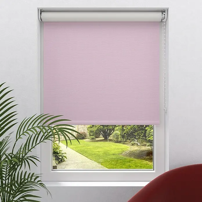 Verdunkelungsrollo - B x H: 100 x 190 cm, Rosa - Vorderansicht