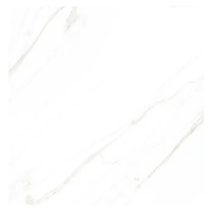 Feinsteinzeugfliese Marmi Statuario - 60 x 60 cm, Weiß, Glänzend