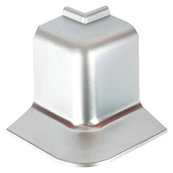 Maderas Daganzo Ángulo exterior de esquina Blister - Plateado, 32 x 23 mm