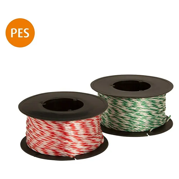Stabilit Cordel multiuso - Ø x L: 1,3 mm x 40 m, Rojo/Blanco, Poliéster - Vista frontal