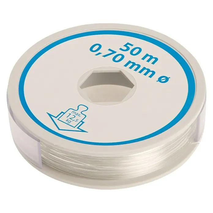 Stabilit Perlonska žica - Ø x D: 0,7 mm x 50 m, Prozirno - Pogled sprijeda