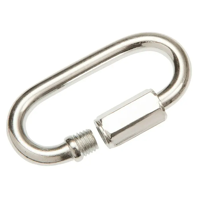 Ketten-Schnellverschluss - Ø x L: 4 x 31,5 mm, Stahl - Ansicht von oben
