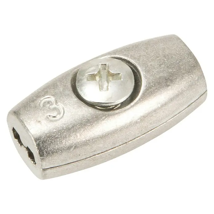 Conacord Spojnica za sajlu - Za uže promjera: 4 mm, Materijal: Čelik - Pogled s lijeve strane