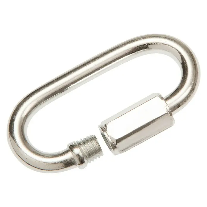 Ketten-Schnellverschluss - Ø x L: 6 x 45 mm, Stahl - Ansicht von oben