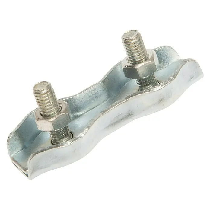 Conacord Duplex-Klemme - Für Seildurchmesser: 3 mm, Stahl - Linke Seitenansicht