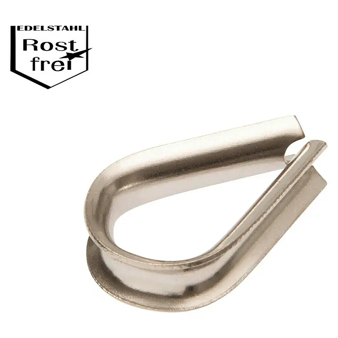 Conacord Kausche - Für Seildurchmesser: 6 mm, Edelstahl - Ansicht von oben