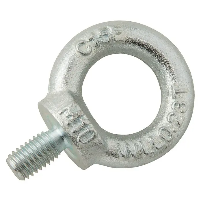 Conacord Tuerca con anilla macho - M10, Diámetro: 10 mm, Zincado - Vista frontal