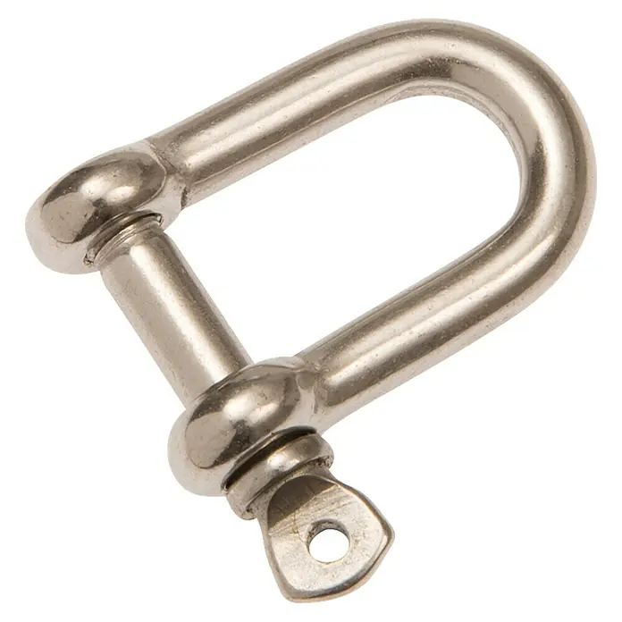 Grillete - Ø x L: 12 x 80 mm, Acero inoxidable, Carga soportada: 500 kg - Vista angular