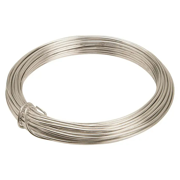 Conacord Draht - Ø x L: 1,6 mm x 12 m, Aluminium, Silber - Ansicht von oben