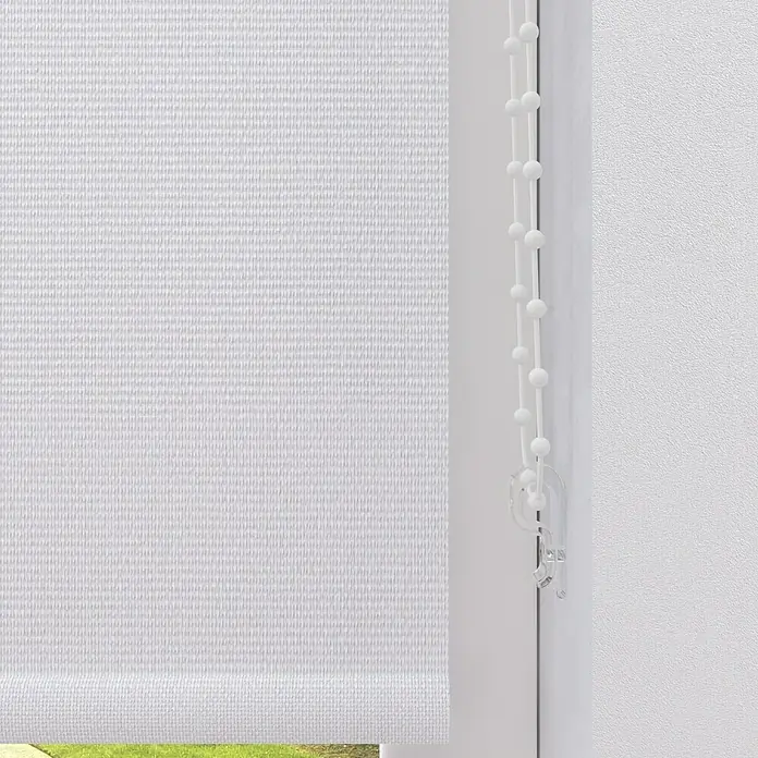 Verdunkelungsrollo - B x H: 100 x 190 cm, Schneeweiß - Detailaufnahme