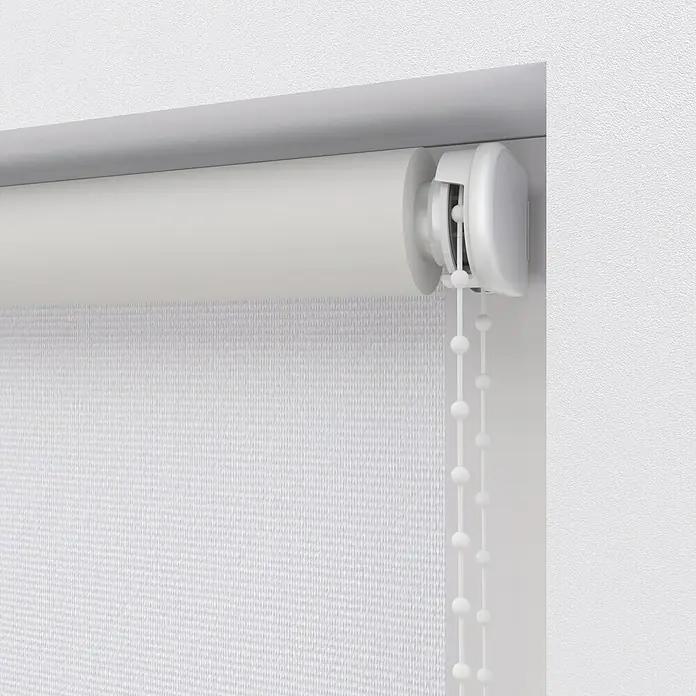 Verdunkelungsrollo - B x H: 80 x 275 cm, Schneeweiß - Detailaufnahme