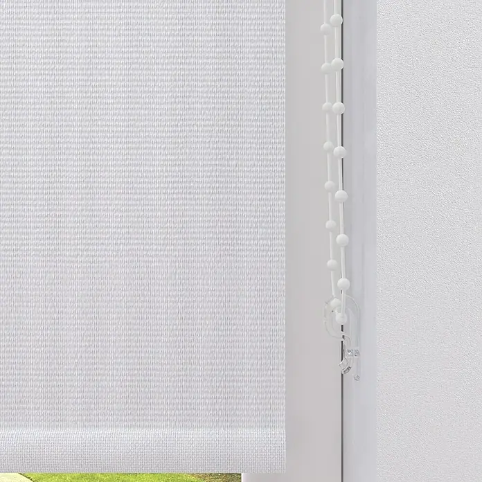 Verdunkelungsrollo - B x H: 80 x 275 cm, Schneeweiß - Detailaufnahme