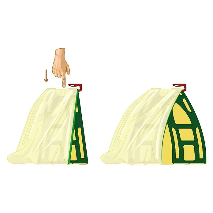 Cleantech Sackspreizer Flex 90 - Passend für: Säcke B x H: 80/85/90 x 110 - 120 cm, Gartenabfälle - Anwendungsbeispiel