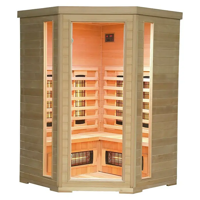 Sanotechnik Infrarotkabine Apollo - 2.100 W, 6 Rotlichtstrahler, 130 x 130 x 190 cm