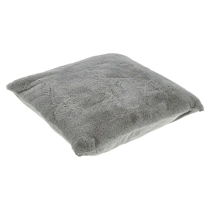 Kissen Happy - Silber, 48 x 48 cm, 100 % Polyester