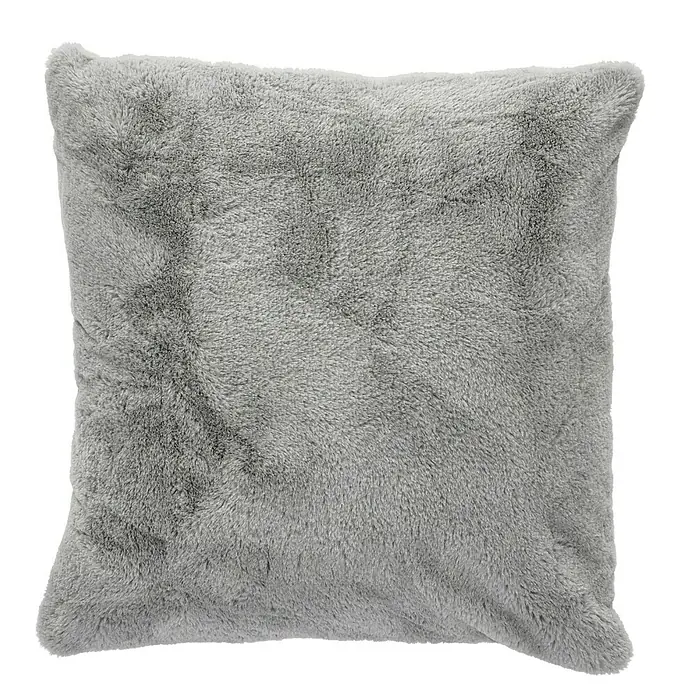 Kissen Happy - Silber, 48 x 48 cm, 100 % Polyester