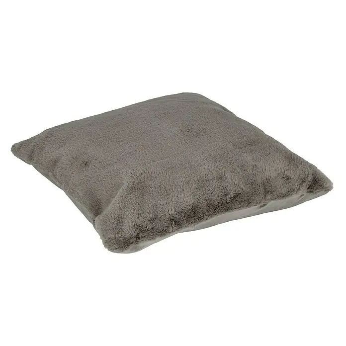 Kissen Happy - Taupe, 48 x 48 cm, 100 % Polyester