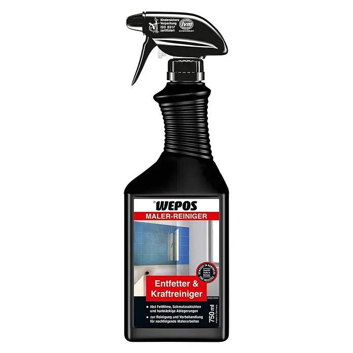Wepos Maler-Reiniger Entfetter & Kraftreiniger - 750 ml, Sprühflasche - Vorderansicht