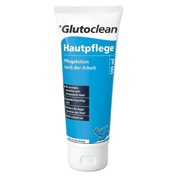 Glutoclean Hautpflege Pflegelotion nach der Arbeit - 100 ml, Tube - Vorderansicht