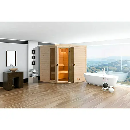 Finnwood  Massivholzsauna Bjoern Trend 2