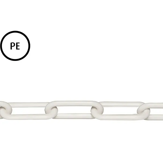 Stabilit Cadena de señalización a metros - 6 mm, Plástico, Blanco - Vista frontal