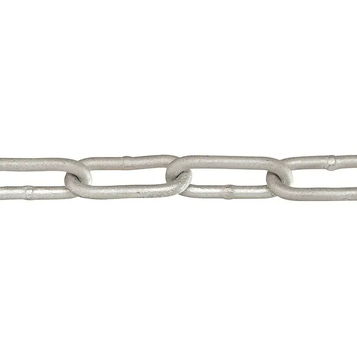 Stabilit Cadena de acero redondo a metros - 5 mm, Acero, Galvanizado al fuego, Forma de C - Vista frontal