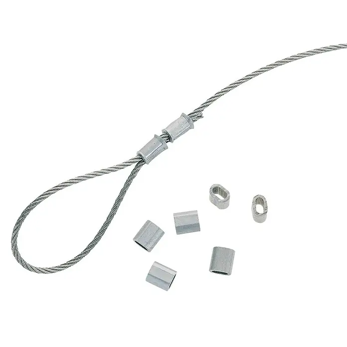 Stabilit Seilpressklemme - 10 Stk., Für Seildurchmesser: 2 mm, Aluminium - Anwendungsbeispiel