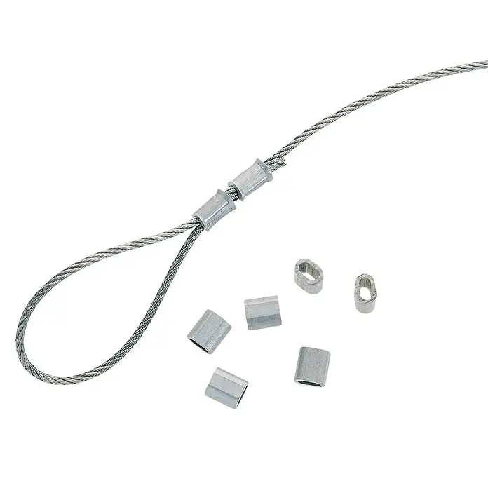Stabilit Alu stezaljke za užad - 10 Kom., Za uže promjera: 3 mm, Aluminij - Proizvod u upotrebi