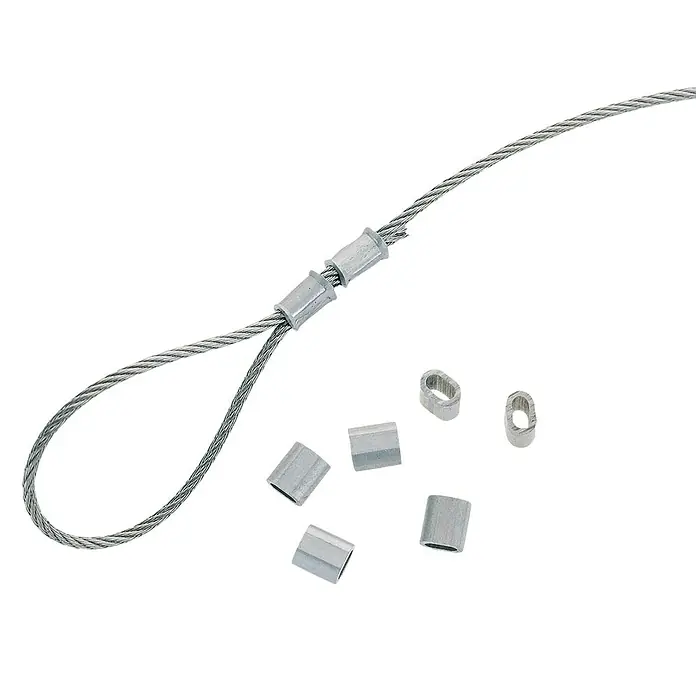 Stabilit Alu stezaljke za užad - 10 Kom., Za uže promjera: 4 mm, Aluminij - Proizvod u upotrebi