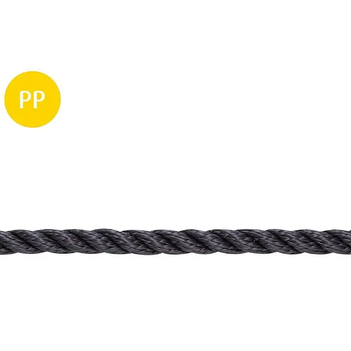 Stabilit PP-Seil Meterware - Durchmesser: 10 mm, Polypropylen, Marineblau, 3-schäftig gedreht - Vorderansicht
